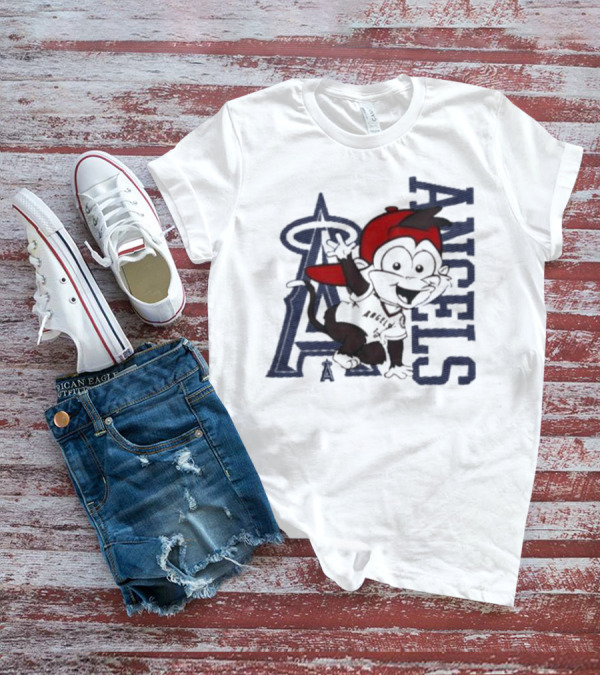 Infant Los Angeles Angels Red Mascot 2.0 Halo T-Shirt