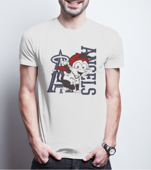 Infant Los Angeles Angels Red Mascot 2.0 Halo T-Shirt