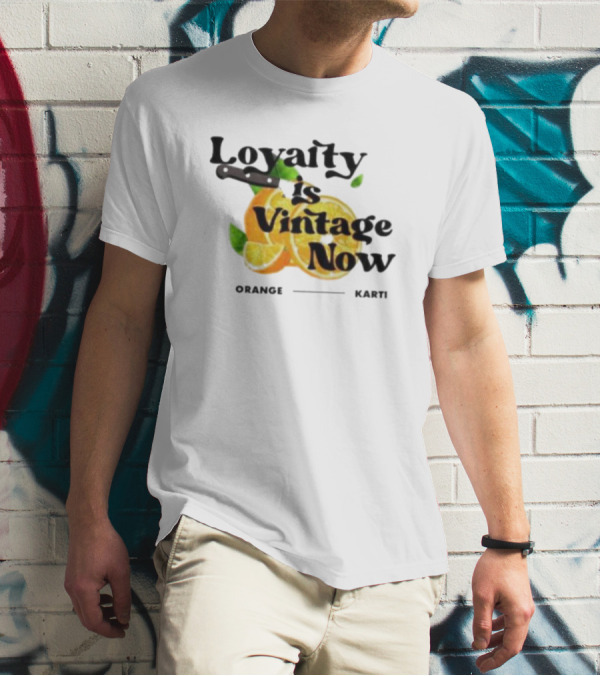 Loyalty Is Vintage Now Orange Kart Retro Citrus T-Shirt