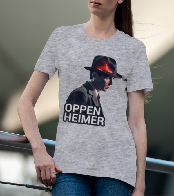 Oppenheimer Cillian Murphy Fiery Explosion Hat T-Shirt