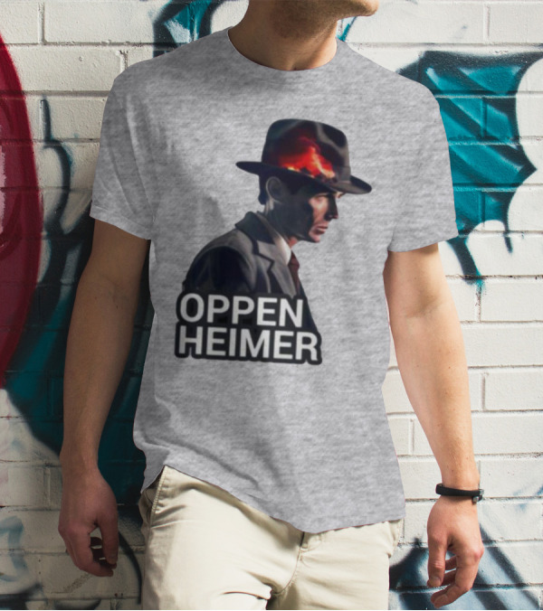 Oppenheimer Cillian Murphy Fiery Explosion Hat T-Shirt