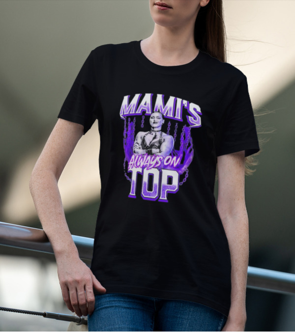 Rhea Ripley Mami's Always On Top WWE Style Chains Purple T-Shirt