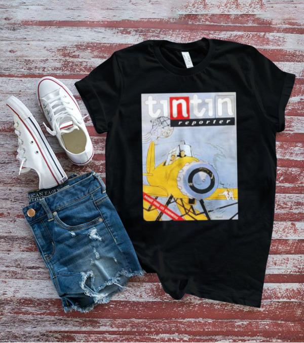 Tintin Reporter New Adventures Game Design Cartoon T-Shirt