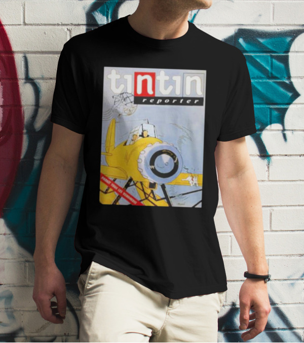 Tintin Reporter New Adventures Game Design Cartoon T-Shirt