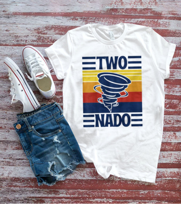 Two Nado Retro Tornado Stripe T-Shirt
