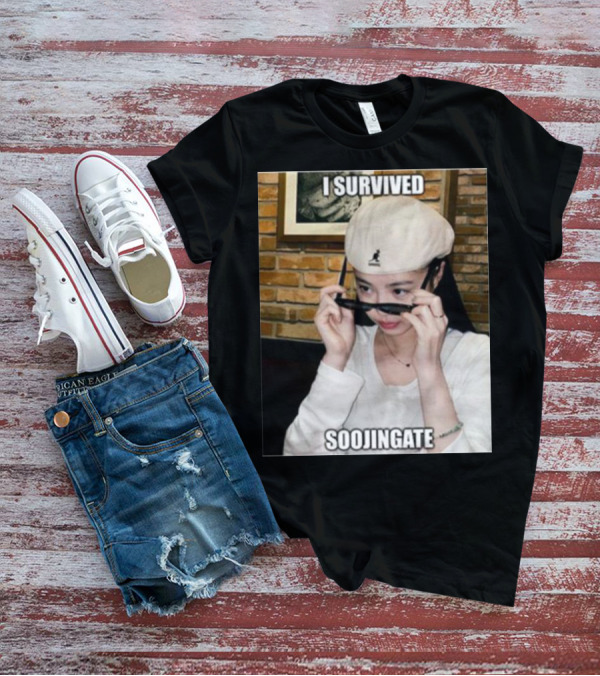 I Survived Soojingate Beret Sunglasses Meme T-Shirt