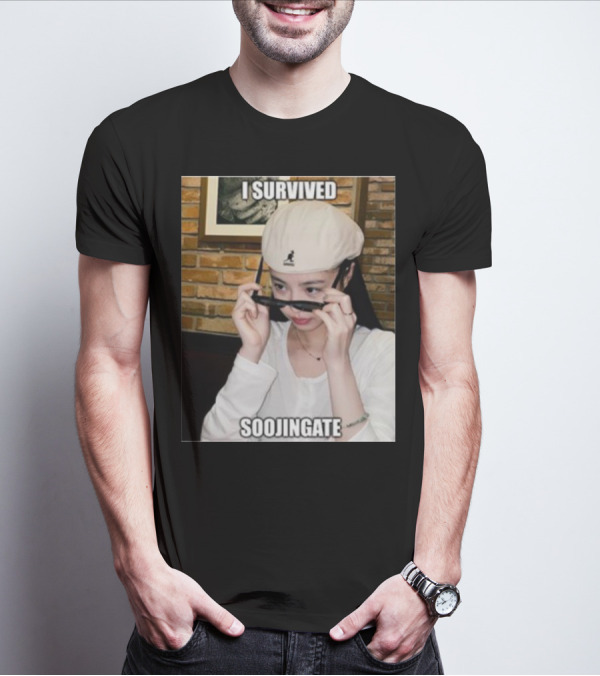 I Survived Soojingate Beret Sunglasses Meme T-Shirt