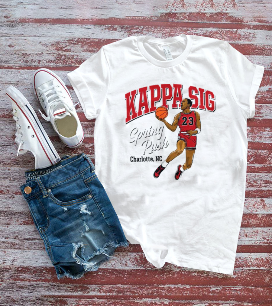 Kappa Sig 23 Basketball Spring Rush Charlotte NC T-Shirt