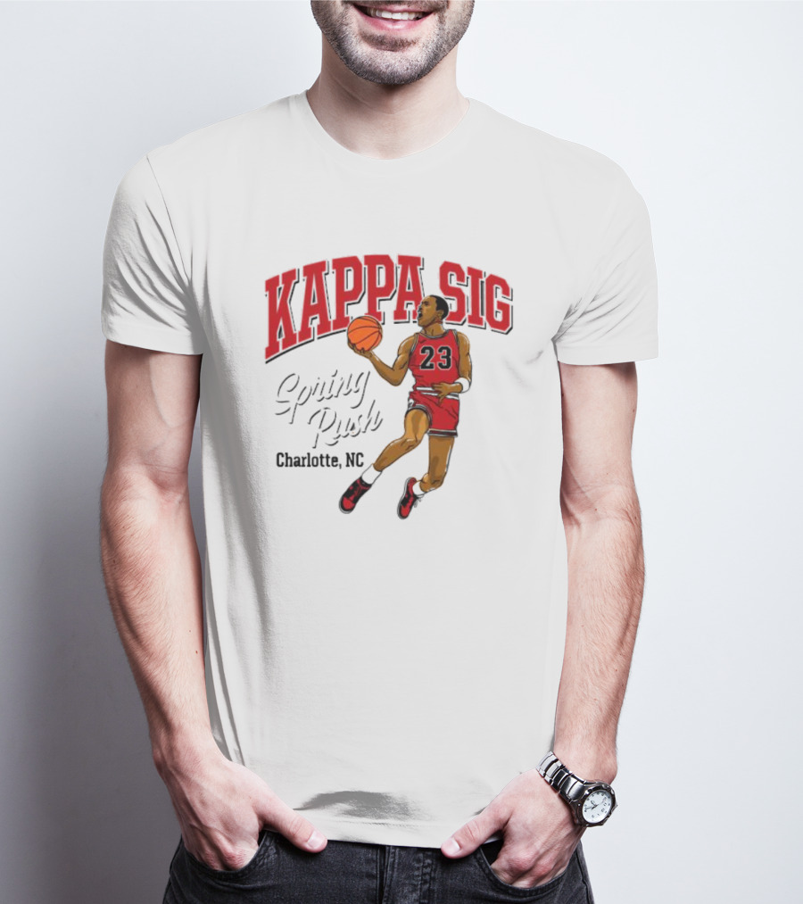 Kappa Sig 23 Basketball Spring Rush Charlotte NC T-Shirt