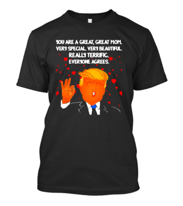 YOU ARE A GREAT GREAT MOM VERY SPECIAL VERY BEAUTIFUL REALLY TERRIFIC EVERYONE AGREES T-Shirt