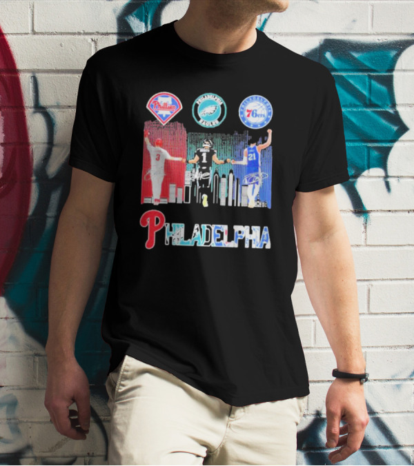 Philadelphia Phillies Eagles 76ers Harper T-Shirt
