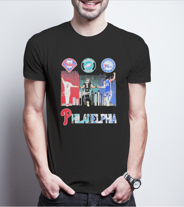 Philadelphia Phillies Eagles 76ers Harper T-Shirt