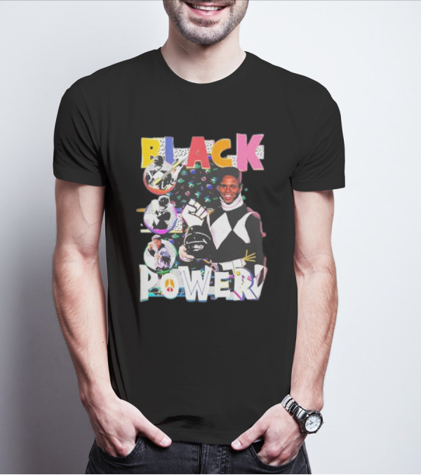 Black Power Mighty Morphin Tribute Go Go T-Shirt