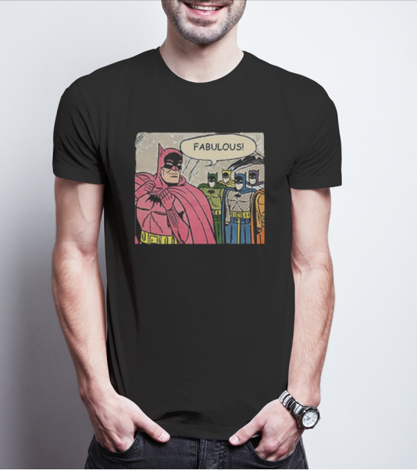 Batman Fabulous Pink Costume Comic Panel T-Shirt