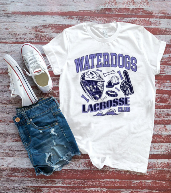 Waterdogs Lacrosse Club Helmet Foam Finger T-Shirt