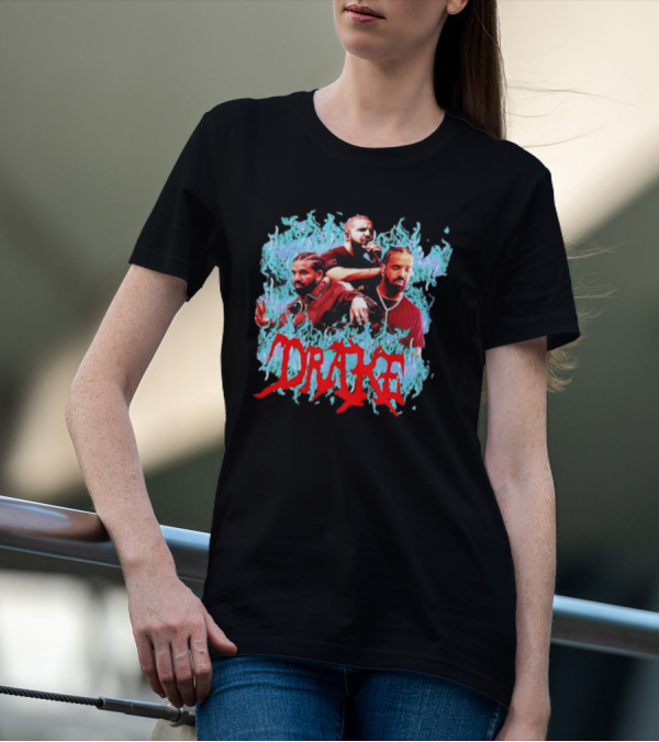 Comfort Colors Drake Flame Graphic Merch T-Shirt