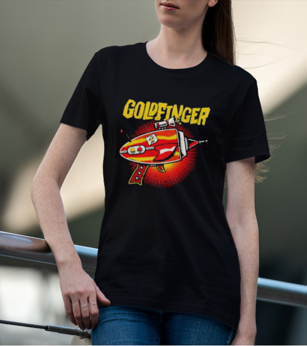 Goldfinger Band Vintage Red Ray Gun T-Shirt