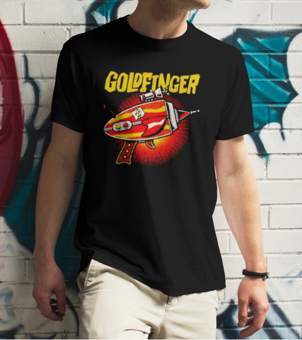 Goldfinger Band Vintage Red Ray Gun T-Shirt