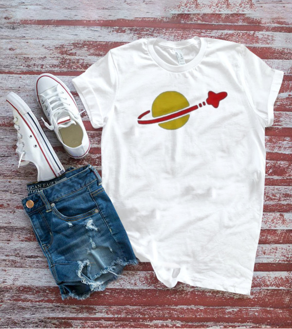 Classic Spaceman Lego Logo Planet And Spaceship T-Shirt