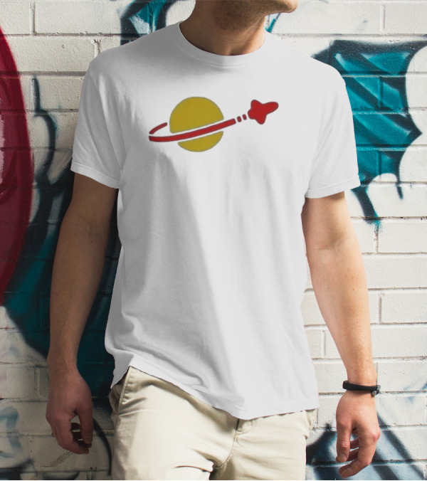 Classic Spaceman Lego Logo Planet And Spaceship T-Shirt