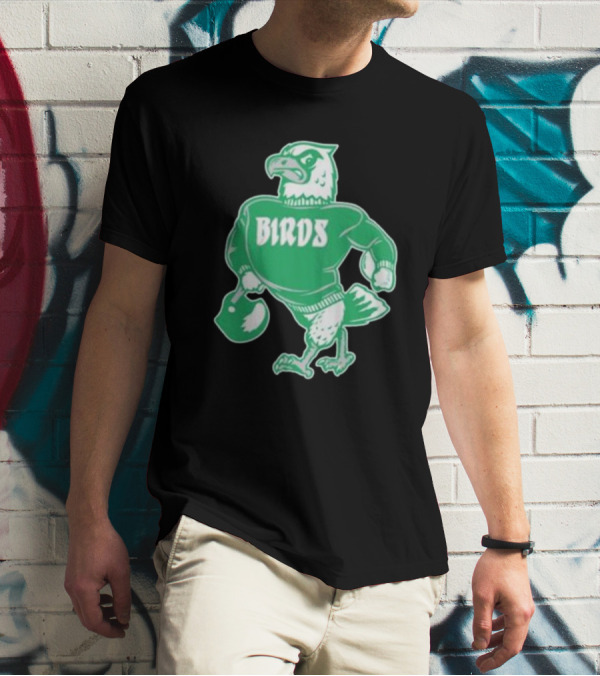 Philly Birds Mascot In Green Sweater Iconic T-Shirt