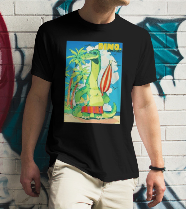 Dino Beach Days Noodle Shop Adventures T-Shirt