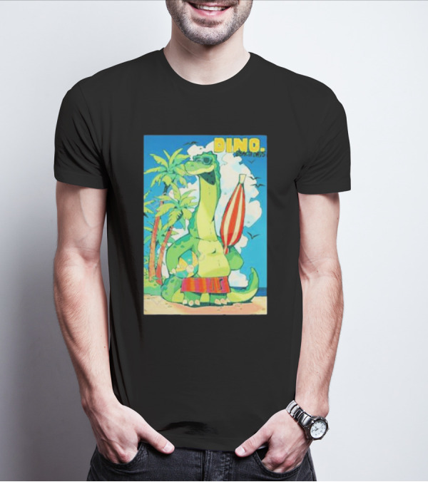 Dino Beach Days Noodle Shop Adventures T-Shirt