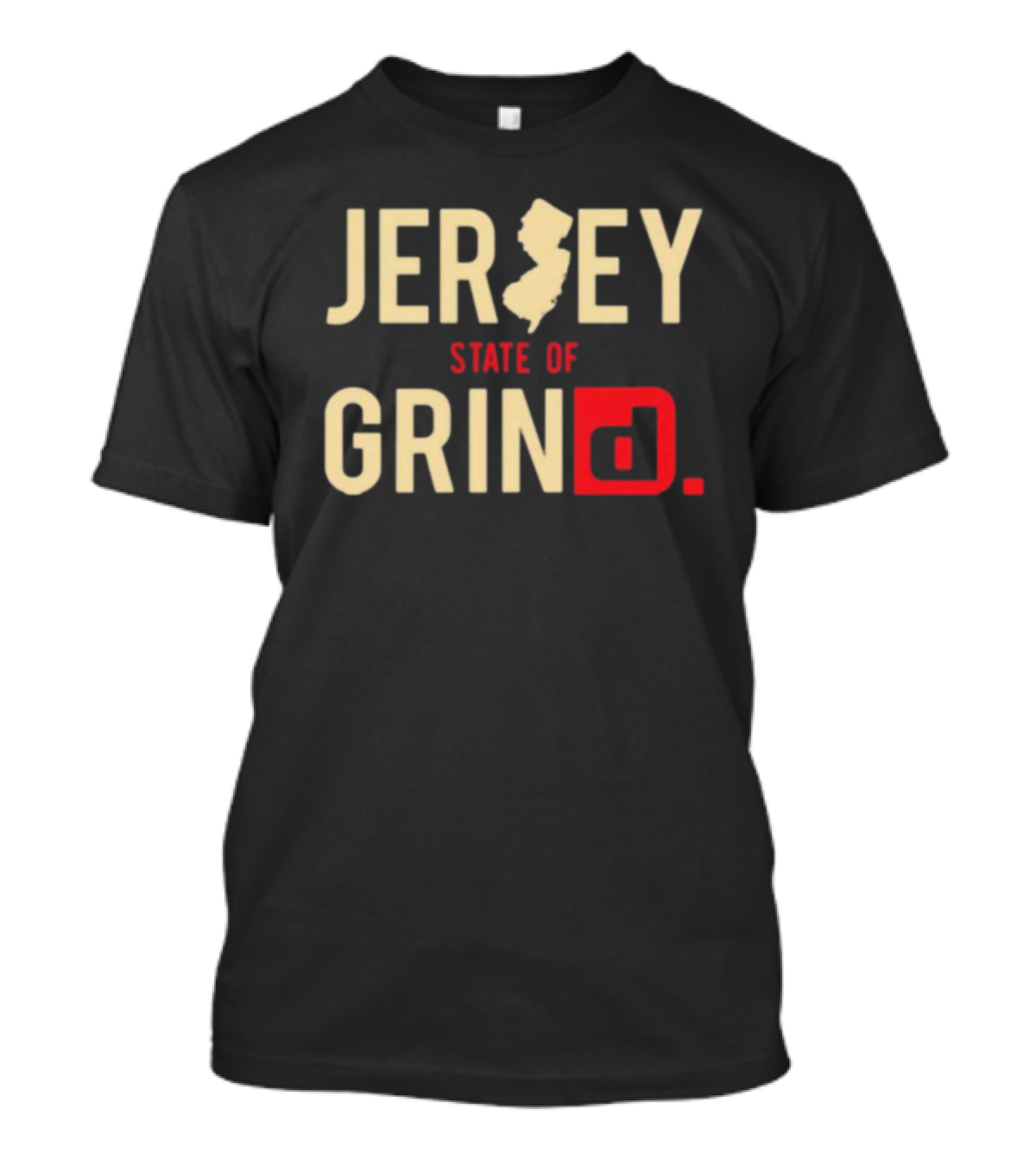 Melissagorga Jersey State Of Grind New Jersey Map T-Shirt