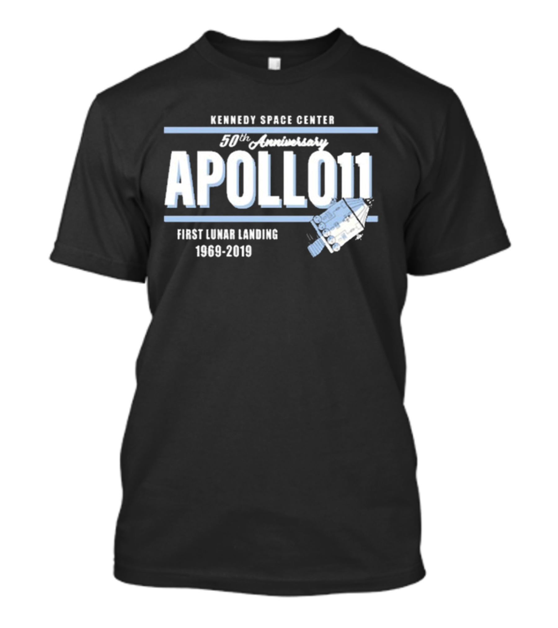 Kennedy Space Center 50th Anniversary Apollo 11 First Lunar Landing 1969-2019 T-Shirt