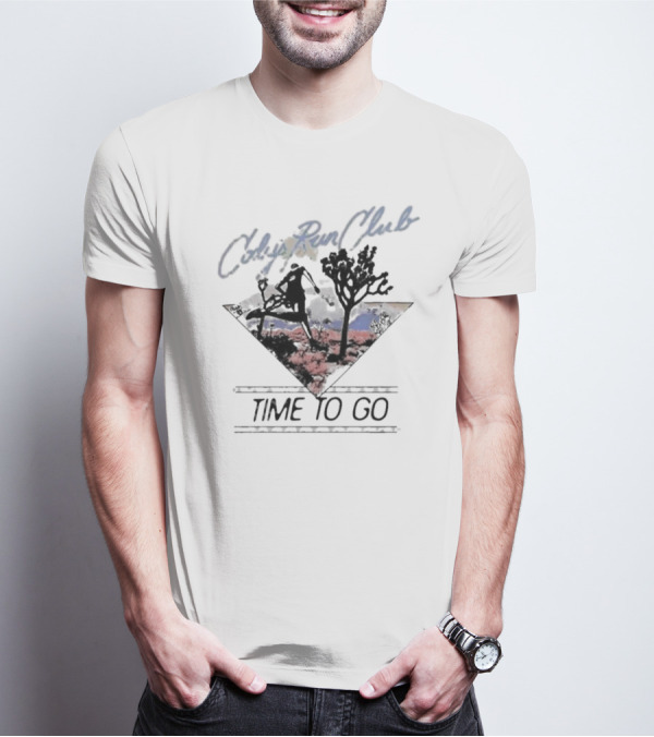 Cody's Run Club Time To Go Desert Silhouette Adventure T-Shirt