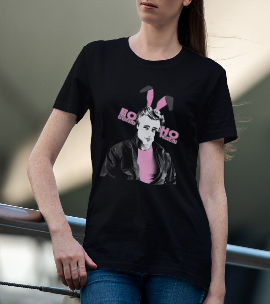 Echo And The Bunnymen Bunny Dean Retro Pink Bunny Ears T-Shirt