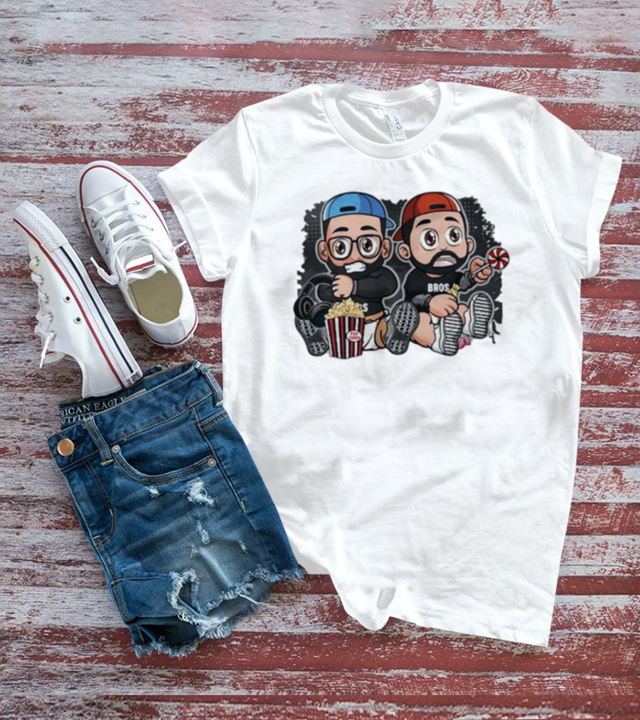 JK Bros Caca Babies Popcorn Lollipop Cap Duo Bros T-Shirt