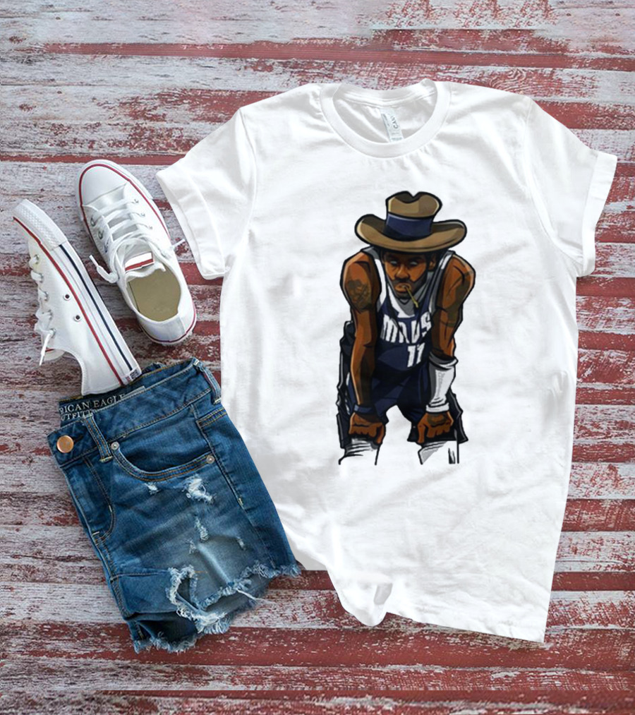 Kyriewrld Merch Cowboy Kai Mavs 11 Basketball Cartoon T-Shirt