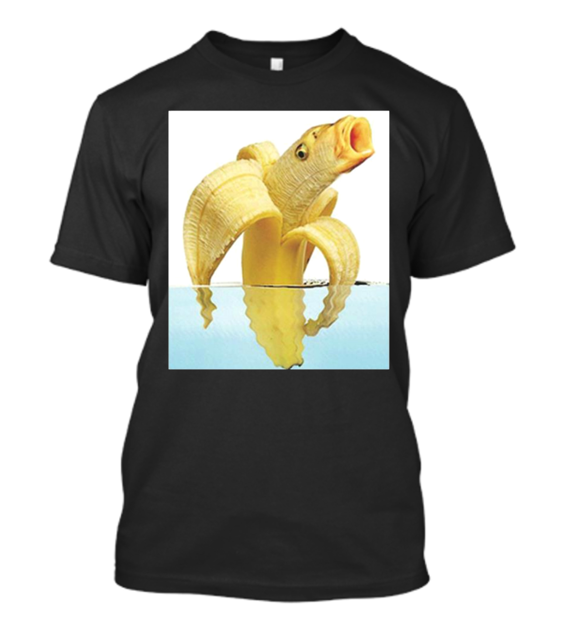 Banana Fish Meme Surreal Hybrid Fruit Fish Image T-Shirt