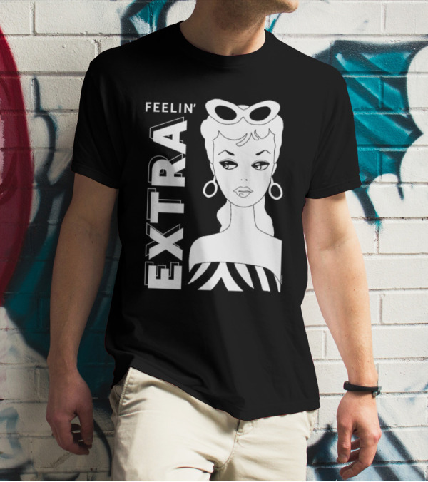 Barbie Feelin’ Extra Retro Chic With Sunglasses And Earrings T-Shirt