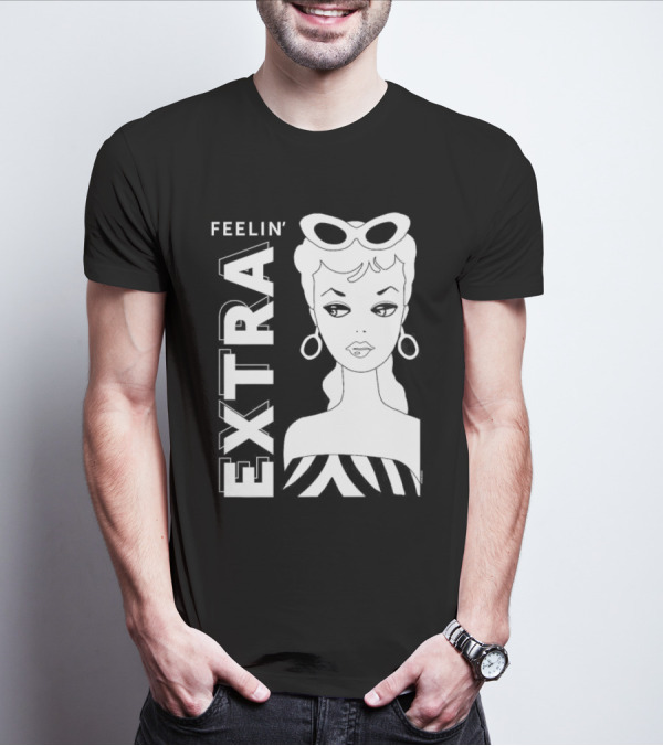 Barbie Feelin’ Extra Retro Chic With Sunglasses And Earrings T-Shirt