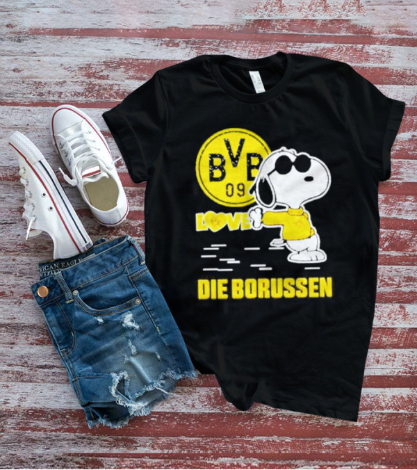 Snoopy Love BVB 09 Die Borussen Football Soccer T-Shirt