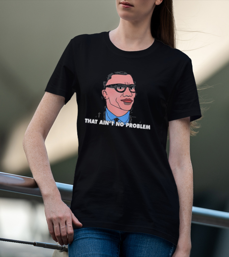 Shannon Sharpe That Ain’t No Problem Meme Cartoon Drawing T-Shirt