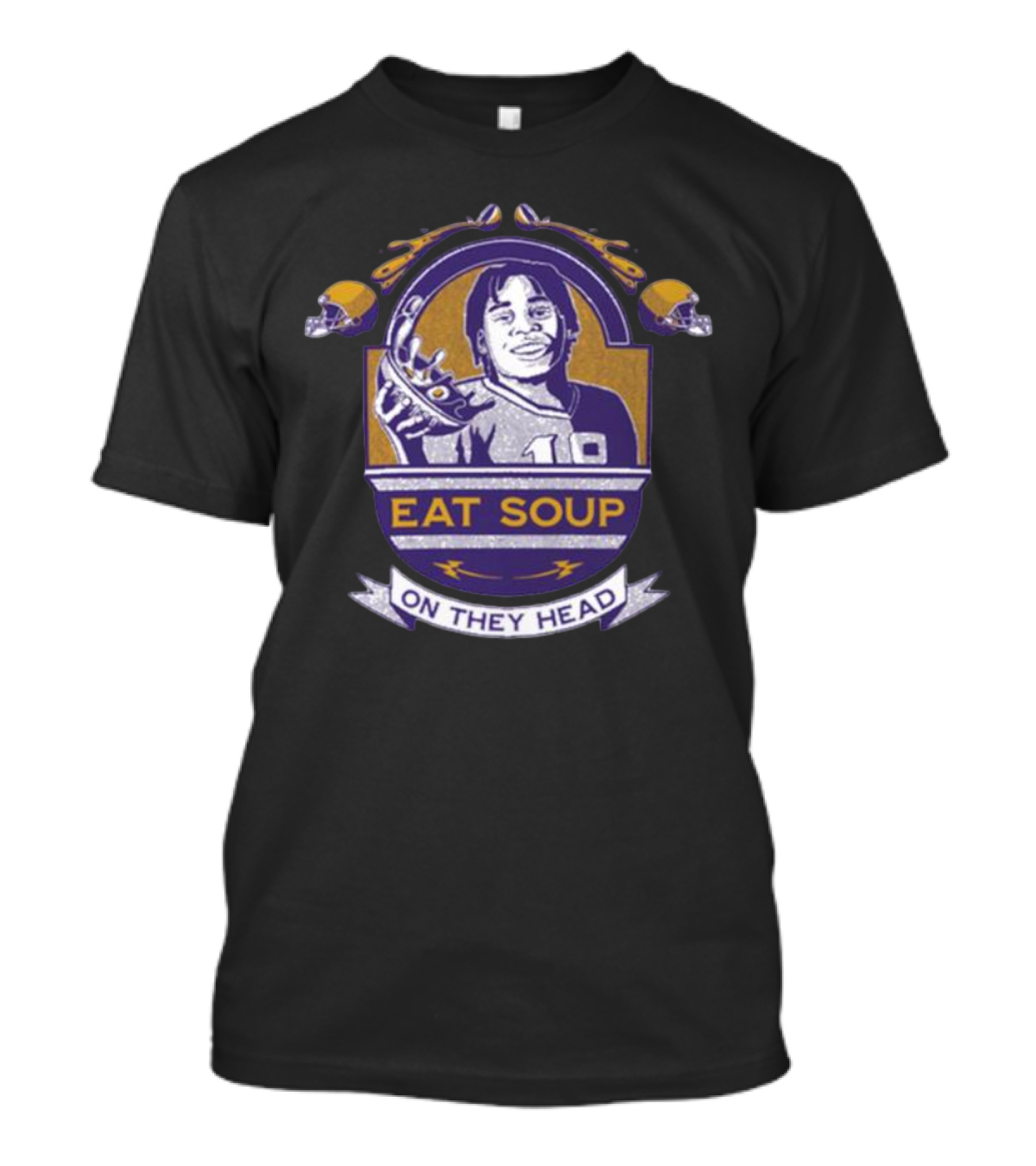 Justin Jefferson Eat Soup On They Head T-Shirt
