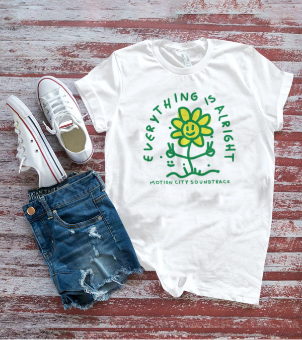 Everything Is Alright Motion City Soundtrack Smiley Flower T-Shirt