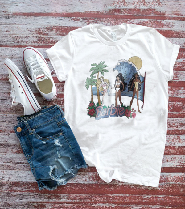 Barbie Tropical Surf Wave Blossom T-Shirt