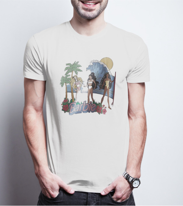 Barbie Tropical Surf Wave Blossom T-Shirt