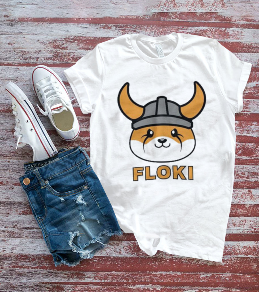 Floki Viking Helmet Cartoon Face T-Shirt