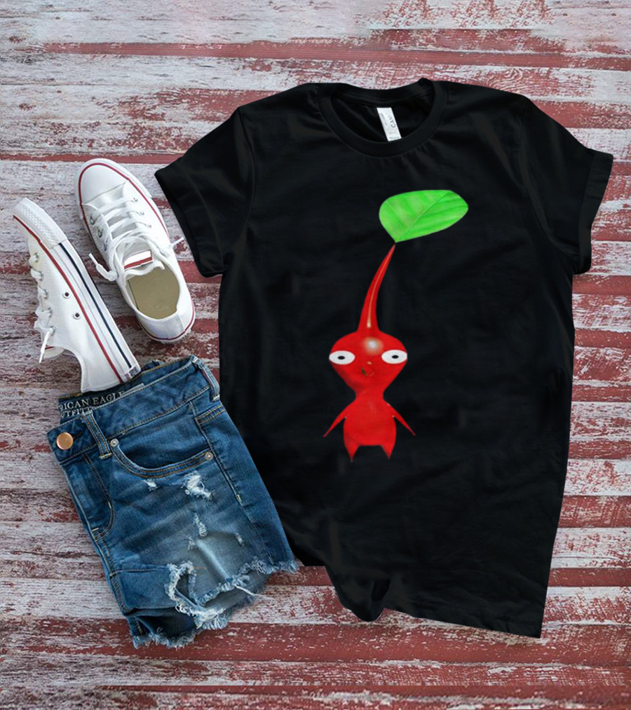 Pikmin Red Pikpik Character With Leaf Stem T-Shirt