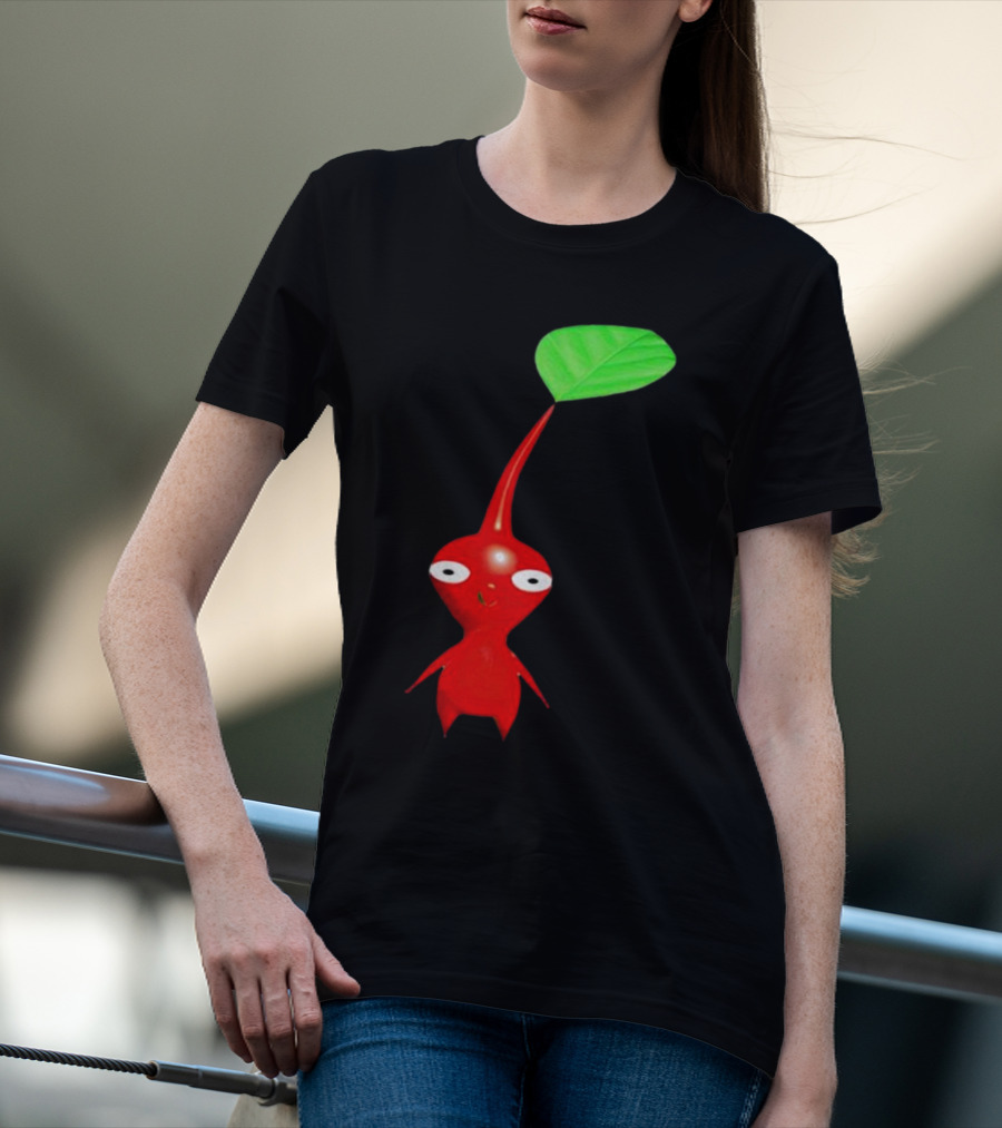 Pikmin Red Pikpik Character With Leaf Stem T-Shirt
