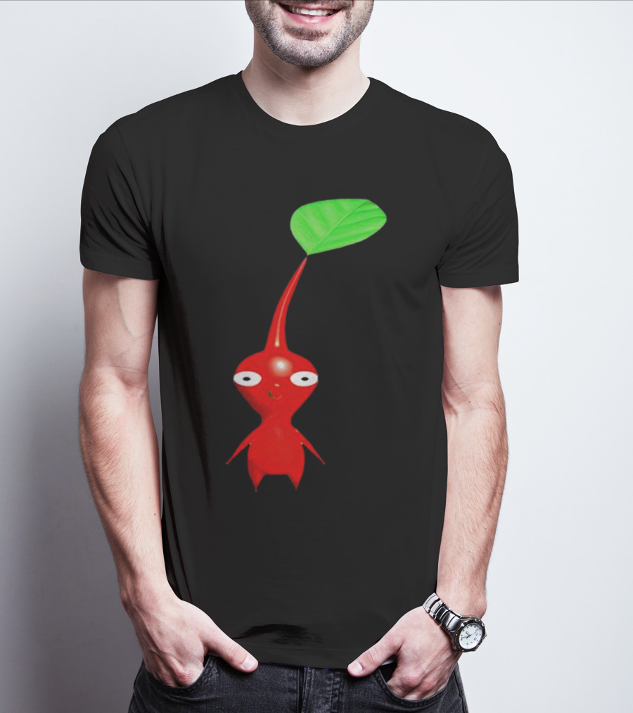 Pikmin Red Pikpik Character With Leaf Stem T-Shirt
