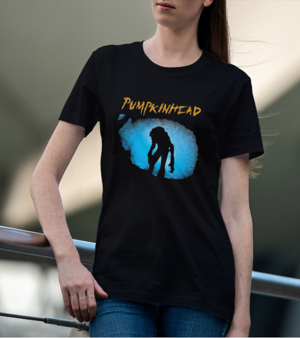 Pumpkinhead Horror Icon Silhouette Blue Glow T-Shirt