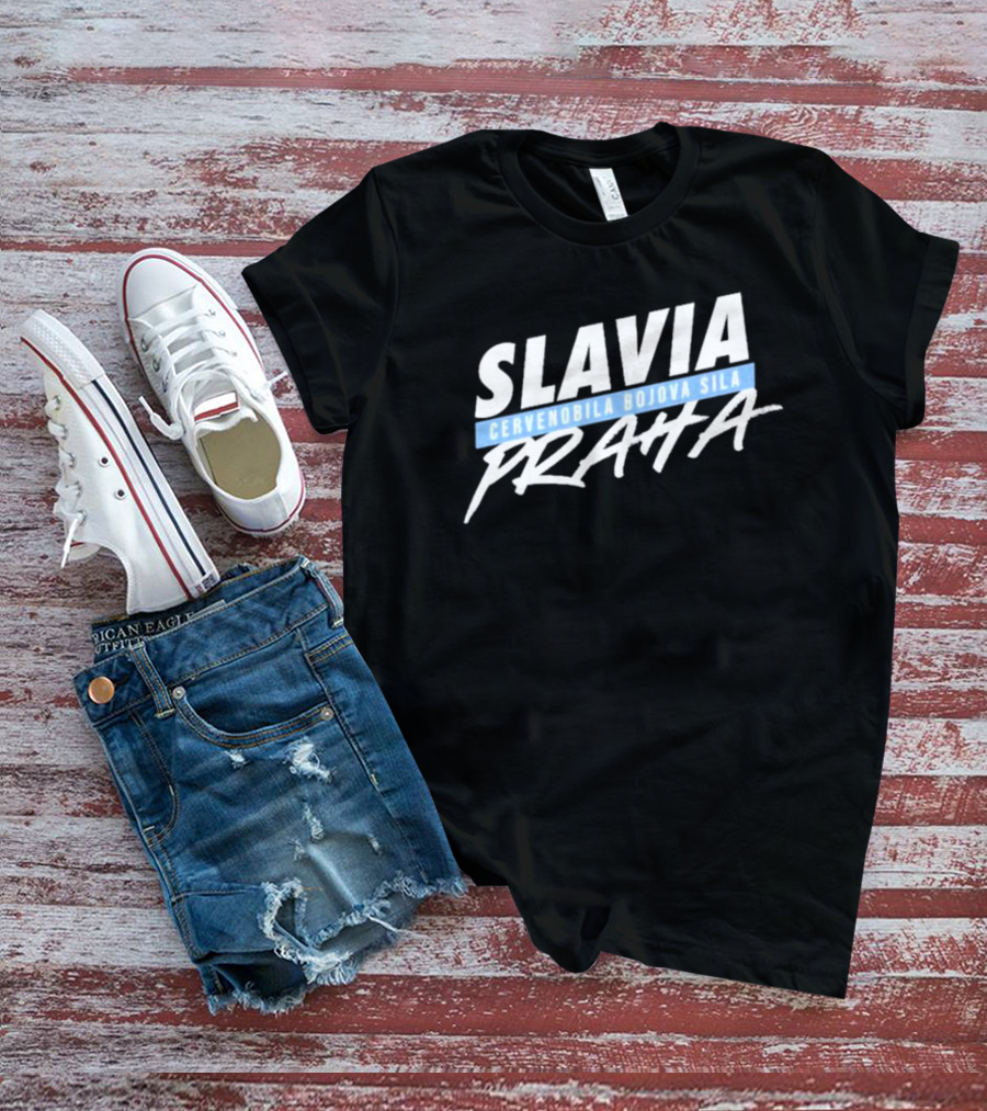 Slavia Cervenobila Bojova Sila Praha T-Shirt