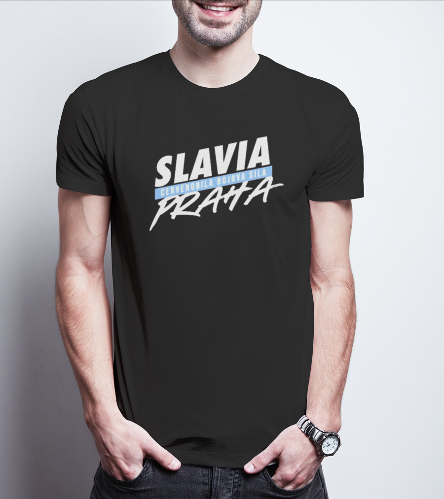 Slavia Cervenobila Bojova Sila Praha T-Shirt
