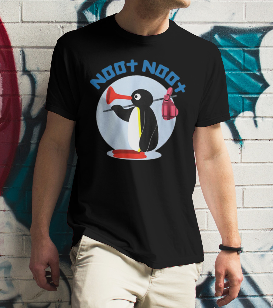 NOOT NOOT Pingu Penguin Red Horn Backpack Circle T-Shirt